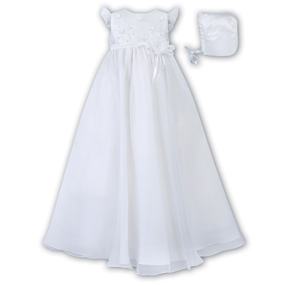 Sarah Louise Christening Gown & Bonnet – 1040